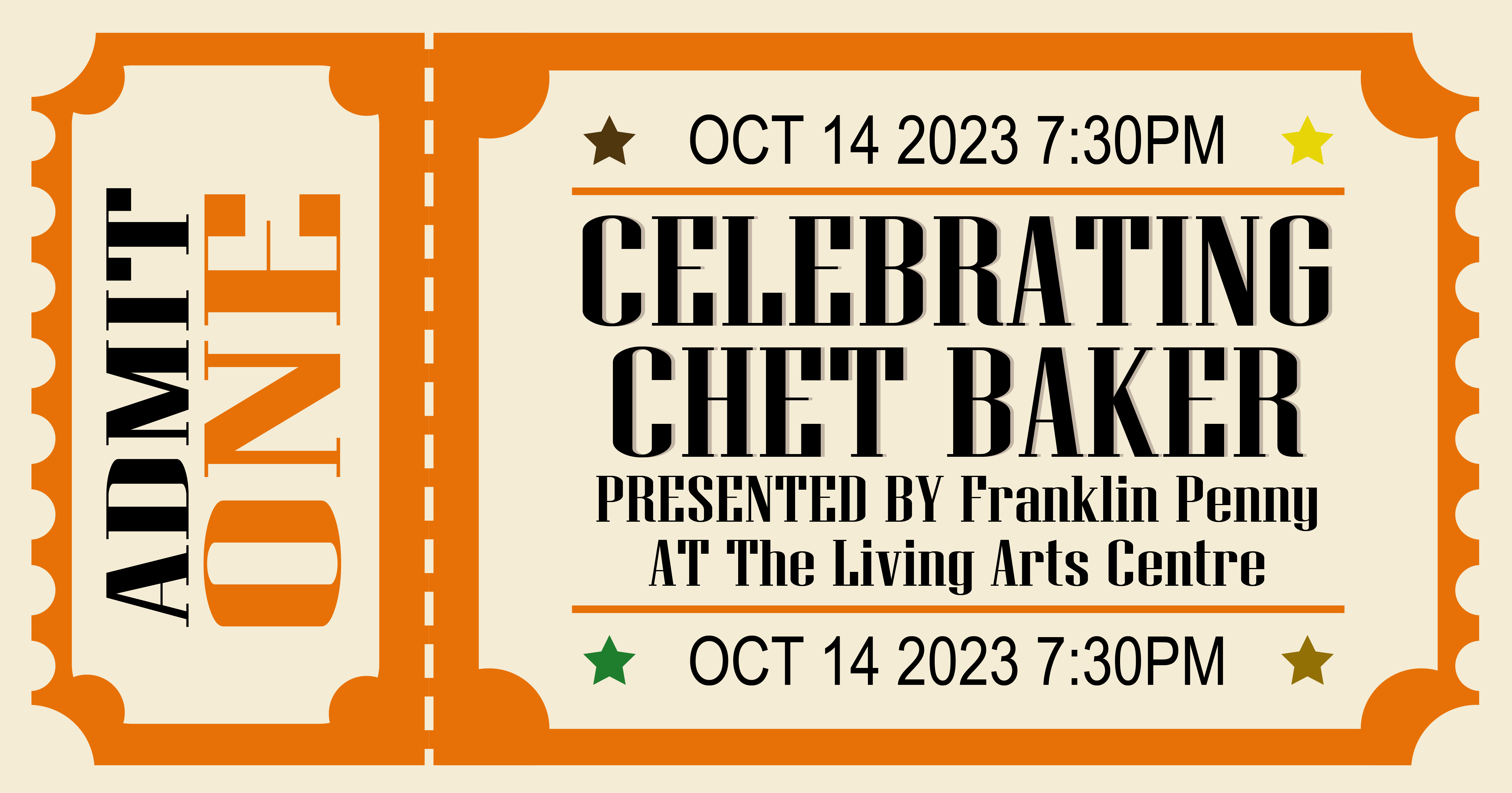 promo graphic for Celebrating Chet Baker show