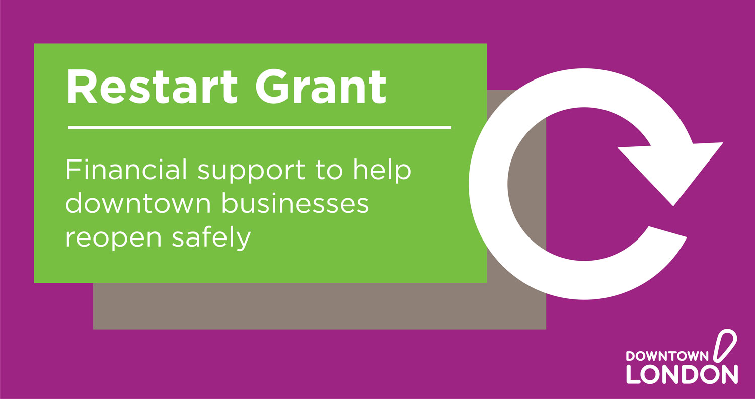 Downtown London grant graphic