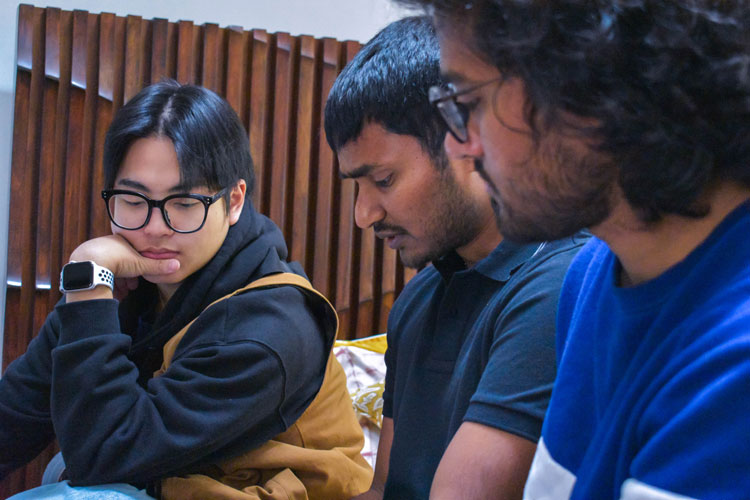 Well Who Knew BTS Photoshoot photo featuring cast and crew shooting the short film