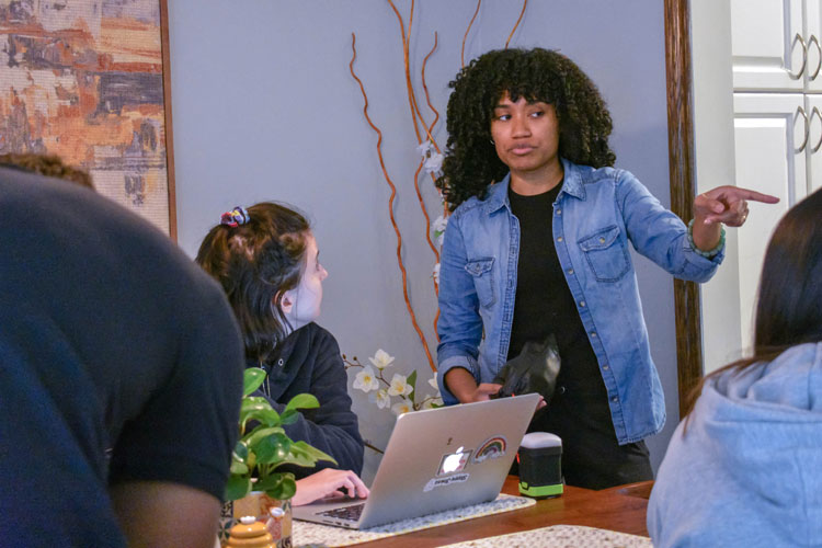 Well Who Knew BTS Photoshoot photo featuring cast and crew shooting the short film