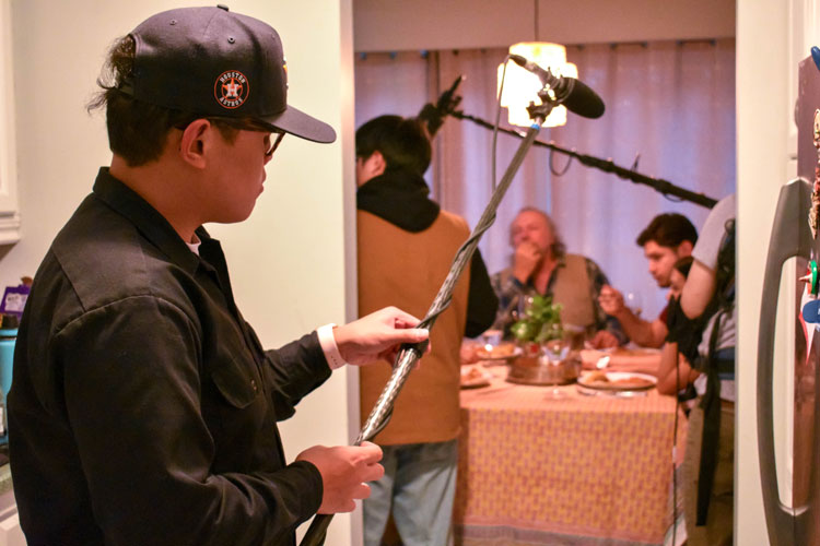 Well Who Knew BTS Photoshoot photo featuring cast and crew shooting the short film