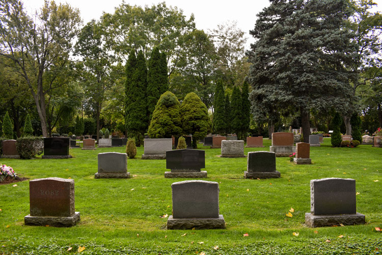 Headstones at Streetsville Cemetery