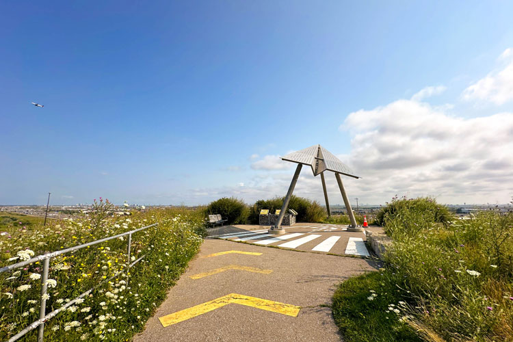 Plane statue at Danville Park