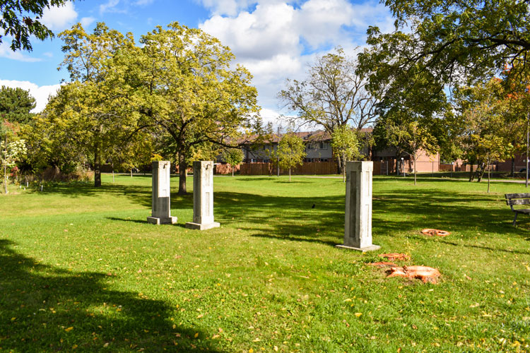 Waite Family Farm stone remnants at Glen Eden Park