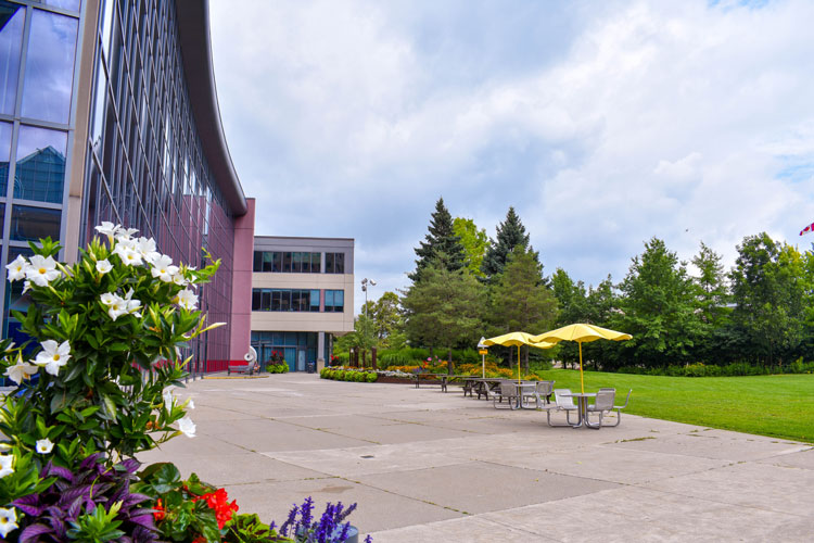 Walkway at the Living Arts Centre